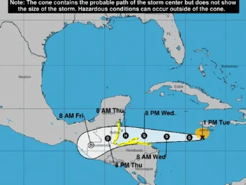 El Salvador declara alerta nacional ante tormenta tropical ‘Nana’