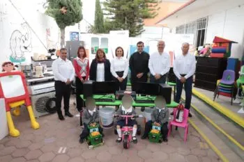 Brinda SEDIF equipamiento a Centros de Asistencia Infantil Comunitarios de Puebla capital