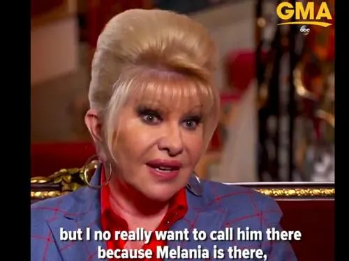 Ivana Trump se proclama la “primera dama”; Melania se irrita