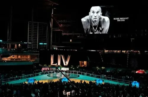 ¡Conmovedor! Así fue el homenaje a Kobe Ben el Super Bowl