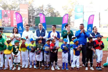 Presenta Eduardo Rivera el Torneo Nacional de Béisbol Infantil, con sede en Puebla
