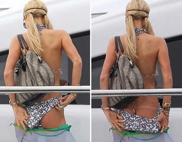 Paris Hilton muestra más de la cuenta