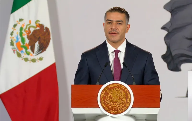 Omar García Harfuch, secretario de Seguridad y Protección Ciudadana de México. Foto: Captura de pantalla