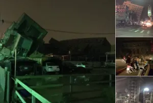 Sismo de 6.7 grados derrumba edificios en Taiwán
