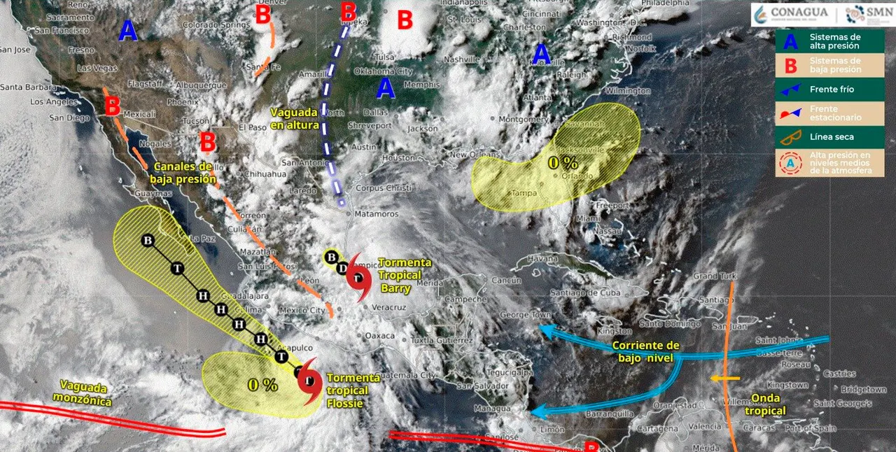 Tormentas Barry Flossie