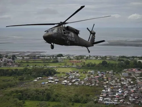 Tres muertos en accidente de helicóptero militar en Colombia