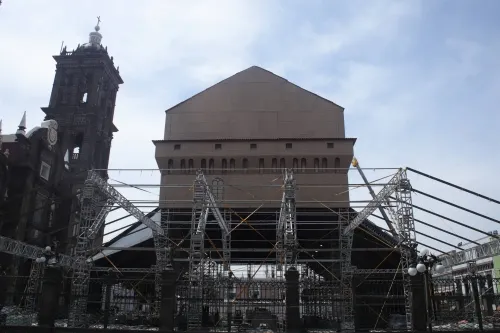 Será esta semana cuando quede desinstalada  la réplica de la Capilla Sixtina