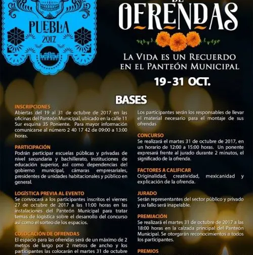 El ayuntamiento de Puebla realiza actividades culturales en el Panteón Municipal