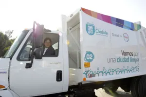 Se incorporan 6 nuevos camiones recolectores de basura en San Pedro