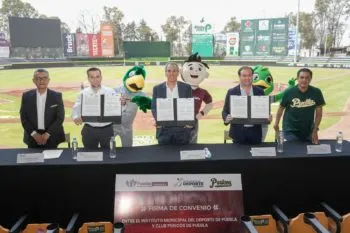 IMDP y Pericos de Puebla firman convenio de colaboración para fortalecer la promoción del deporte