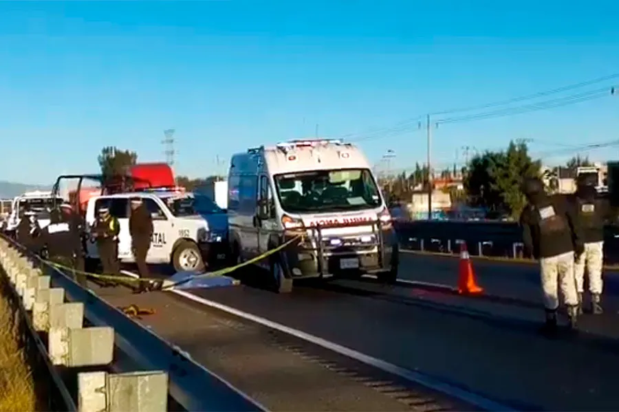 Ciclista Atropellado Autopista Mexico Puebla