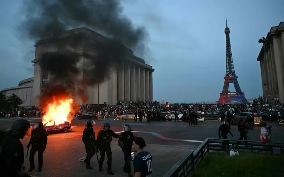 Festejos del PSG
