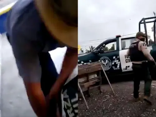 Detienen a abuelito por golpear a policía; es inocente, dicen
