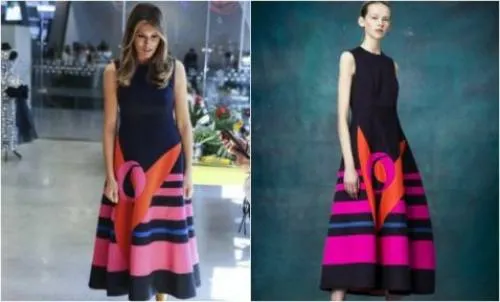 Melania Trump presume moda española en Polonia