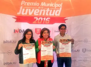 Presentan Premio Municipal de la Juventud en San Pedro Cholula