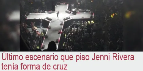 Último escenario que piso Jenni Rivera tenía forma de cruz