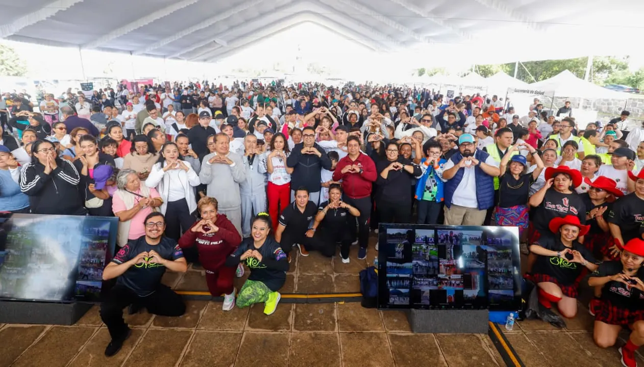 Por una vida saludable, Gobierno de Puebla organiza Primer Gran Zumbatón Estatal 2025