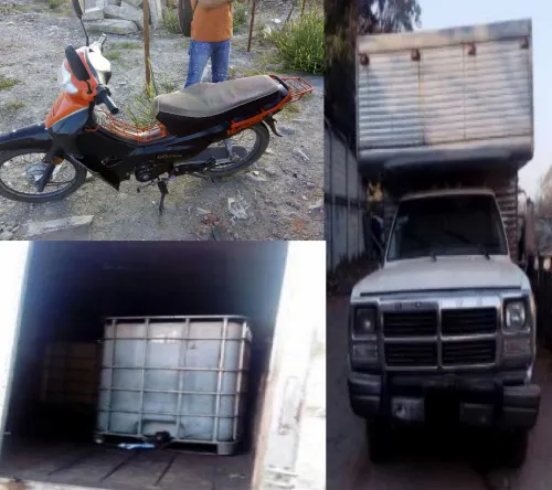 SSP aseguró cuatro vehículos utilizados para el trasiego de combustible ilegal
