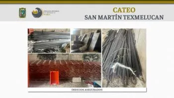 En Texmelucan, FGE recuperó material de construcción robado