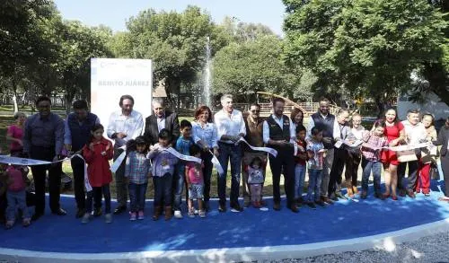 Tony Gali y Luis Banck entregan a las y los poblanos el Parque Juárez completamente rehabilitado
