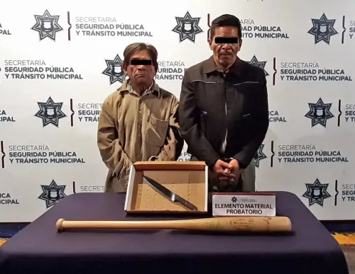 Detienen a dos sujetos posiblemente relacionados con robo a cuentahabientes