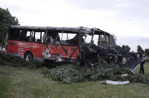 Incendio de camión deja un herido