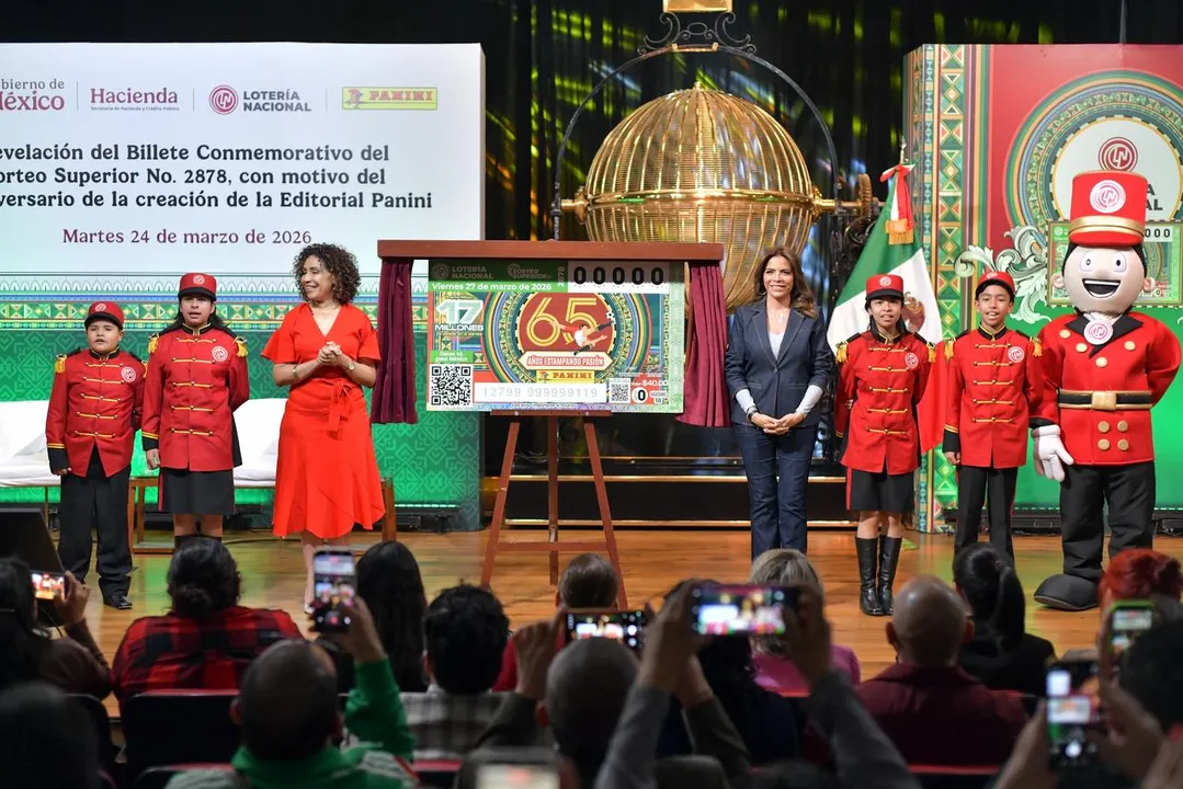 Lotería Nacional celebra con Sorteo Superior 65 años de Editorial Panini, ícono mundial de colecciones