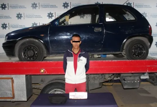 Detuvo SSC de Puebla a hombre por robo a transporte público