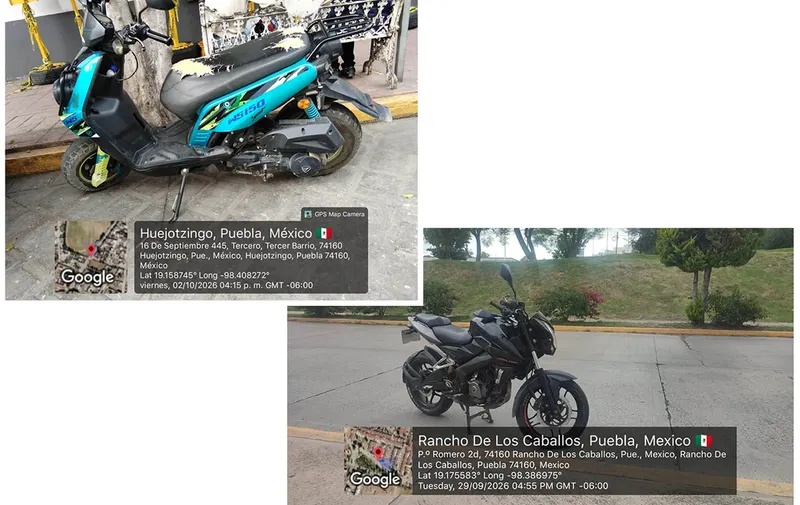 Recuperan dos motocicletas robadas en Huejotzingo; buscan a sus propietarios