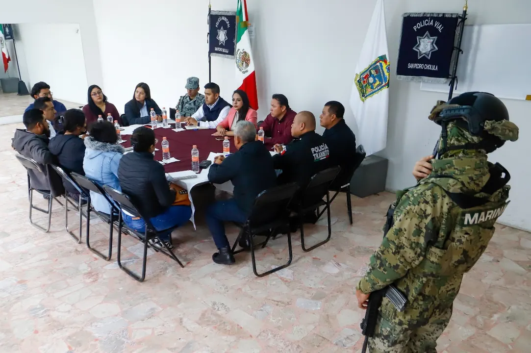 Sp Cholula Mesa Trabajo Seguridad San Matias Cocoyotla