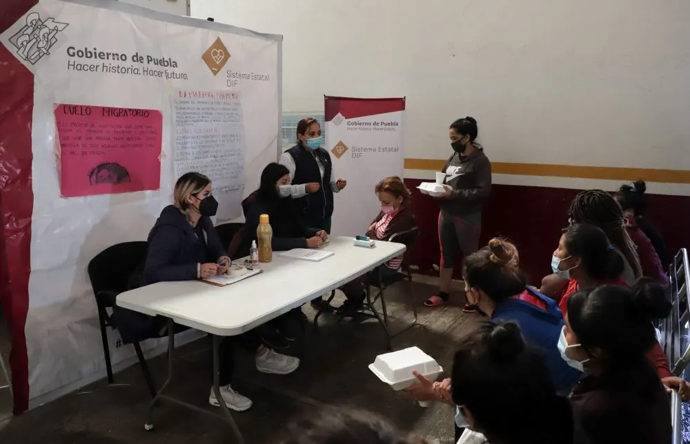 Realiza SEDIF jornada de salud en estación migratoria de Puebla