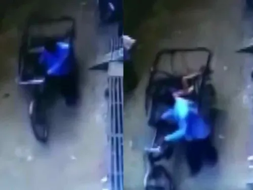 Niño cae de un segundo piso; se salva por caer en bixitaxi
