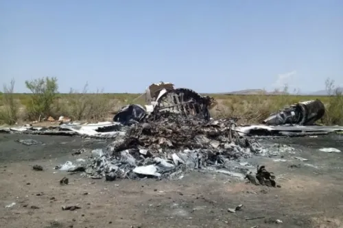 Rescatan restos de víctimas de avión accidentado en Coahuila