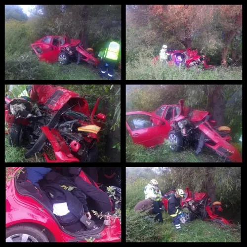 Accidente automovilístico en Xoxtla deja dos adolescentes muertos