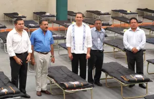 Moreno Valle supervisa albergue de Izúcar de Matamoros