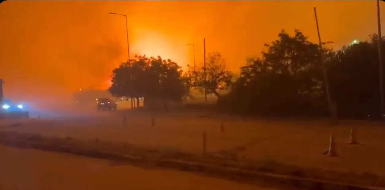 Grecia registra fuertes incendios