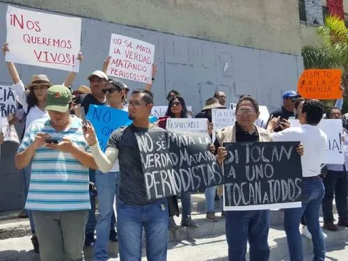 Periodistas en Chiapas protestan por homicidio de Mario Gómez