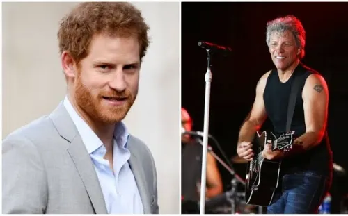 Príncipe Enrique grabará canción con Jon Bon Jovi