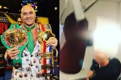 Se parte el techo y cae sobre el boxeador Tyson Fury durante entrenamiento