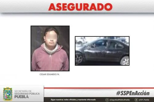La SSP Estatal detuvo a sujeto que presuntamente despojó de su vehículo a un ciudadano