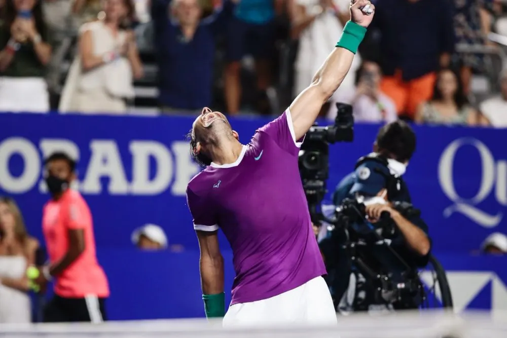 El español Rafael Nadal, se proclamó del Abierto Mexicano de Tenis