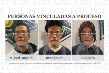 Vinculan a proceso a dos hombres y una mujer que habrían entrado a robar a un domicilio en Atlixco