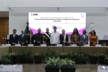 Entrega Senado al INE listados de candidaturas para las elecciones del Poder Judicial