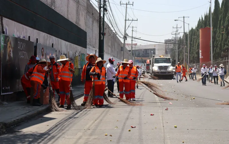 Participó OOSL en el Desfile del 5 de Mayo con operativo especial de limpieza