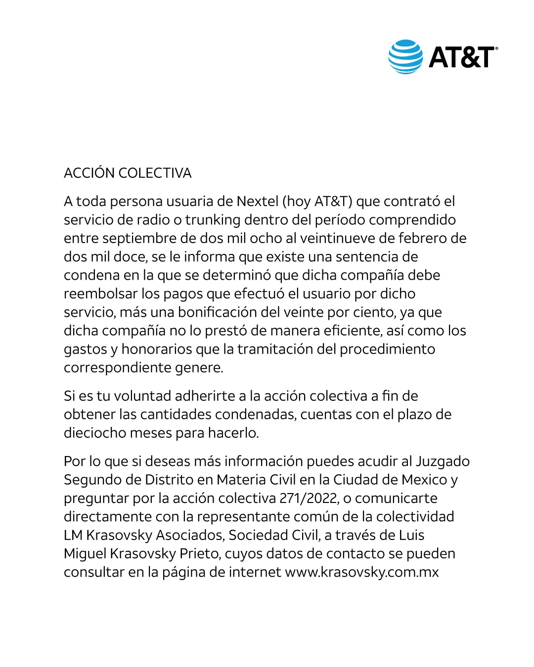 Acción colectiva contra Nextel (AT&T): lo que debes saber sobre los reembolsos por servicios entre 2008 y 2012
