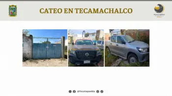 Por robo de vehículo con mercancía, Fiscalía de Puebla cateó inmueble en Tecamachalco