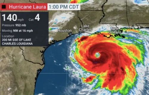 Huracán ‘Laura’ se fortalece a categoría 4; se espera que toque tierra en Texas