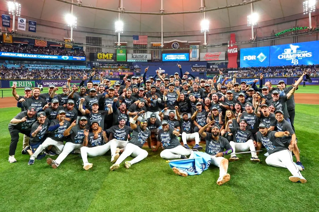 Tampa Bay Rays, campeones de la Liga Americana. Foto: X / @RaysBaseball