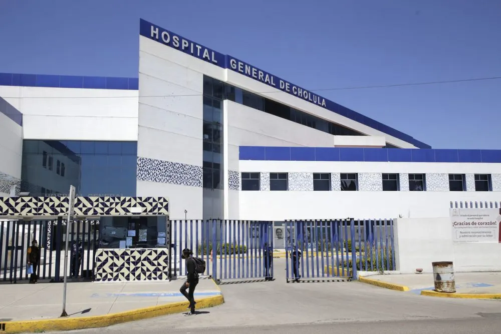 PUEBLA, Pue. 11 Agosto 2021.- Fachada del Hospital General de Cholula. //Rafael Pacheco/Agencia Enfoque//