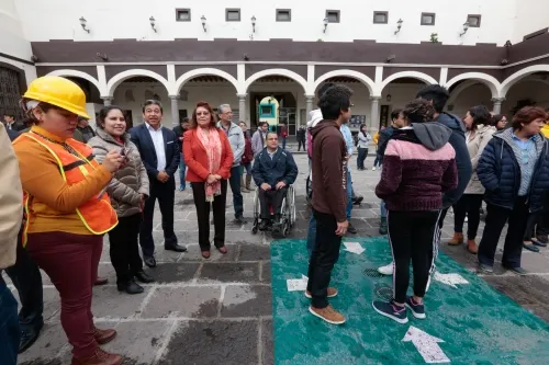 En orden y sin incidentes transcurre macro simulacro en oficinas centrales del Sedif
